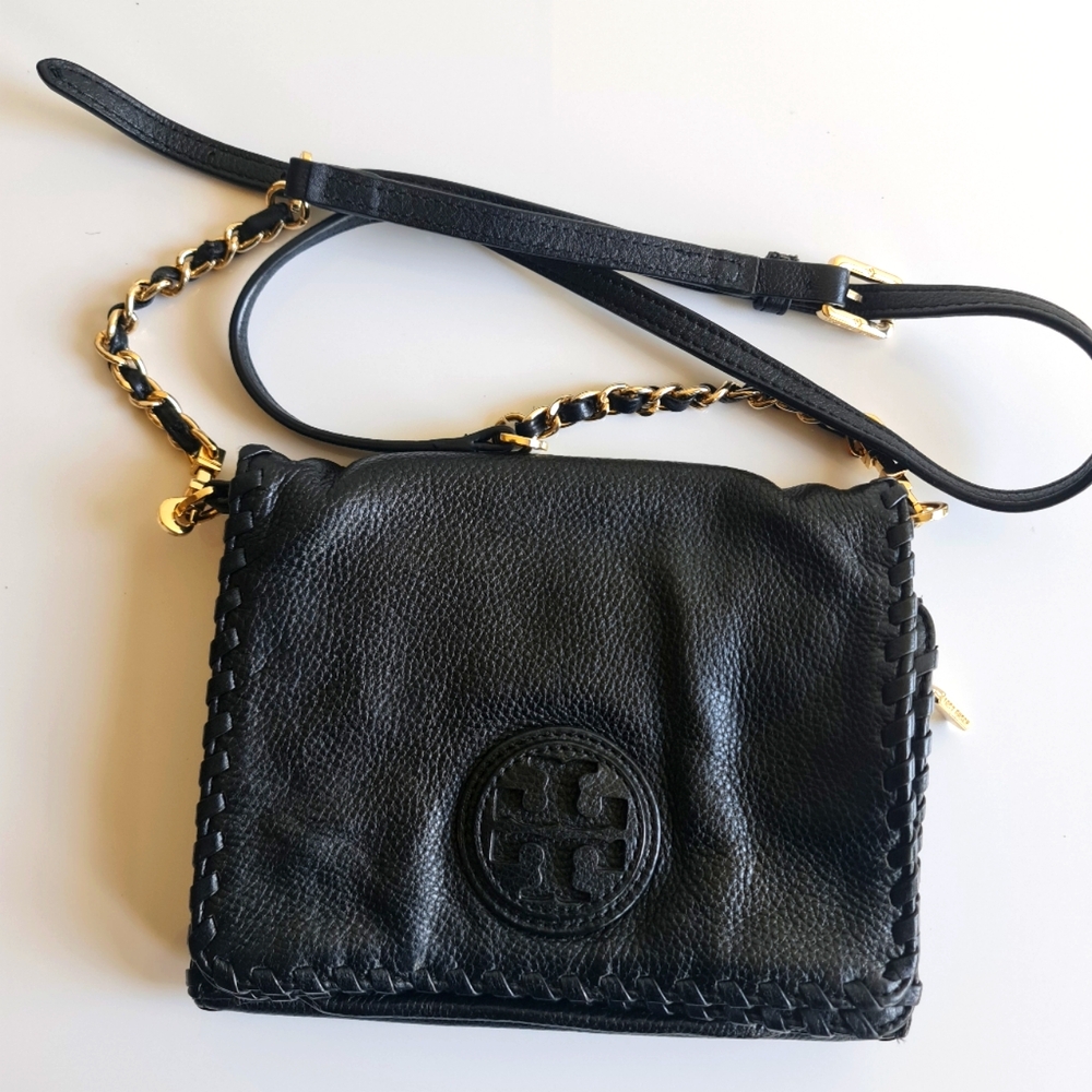 Tory Burch Marion Combo Crossbody Bag Black